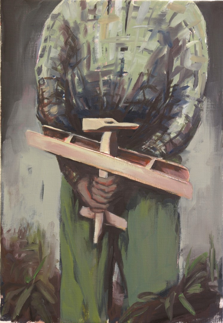 No Title (2008), 85 x 59 cm, oil on linen (collection Groot-Wijnands)